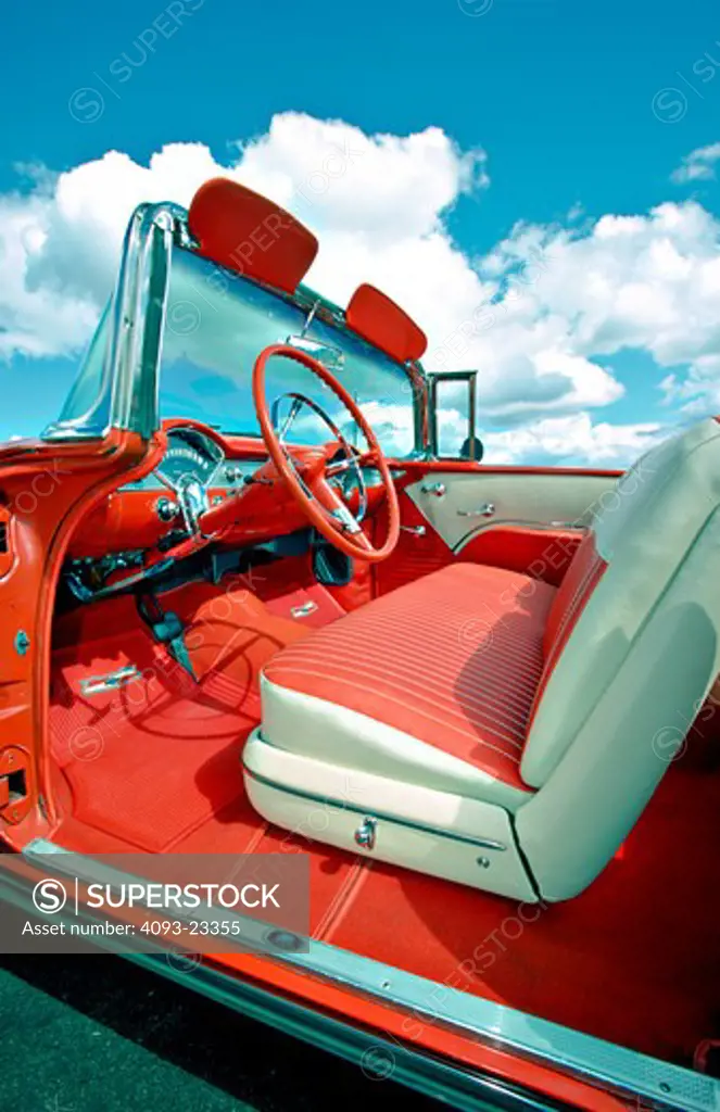 1955 Chevrolet Bel Air Interior Red White