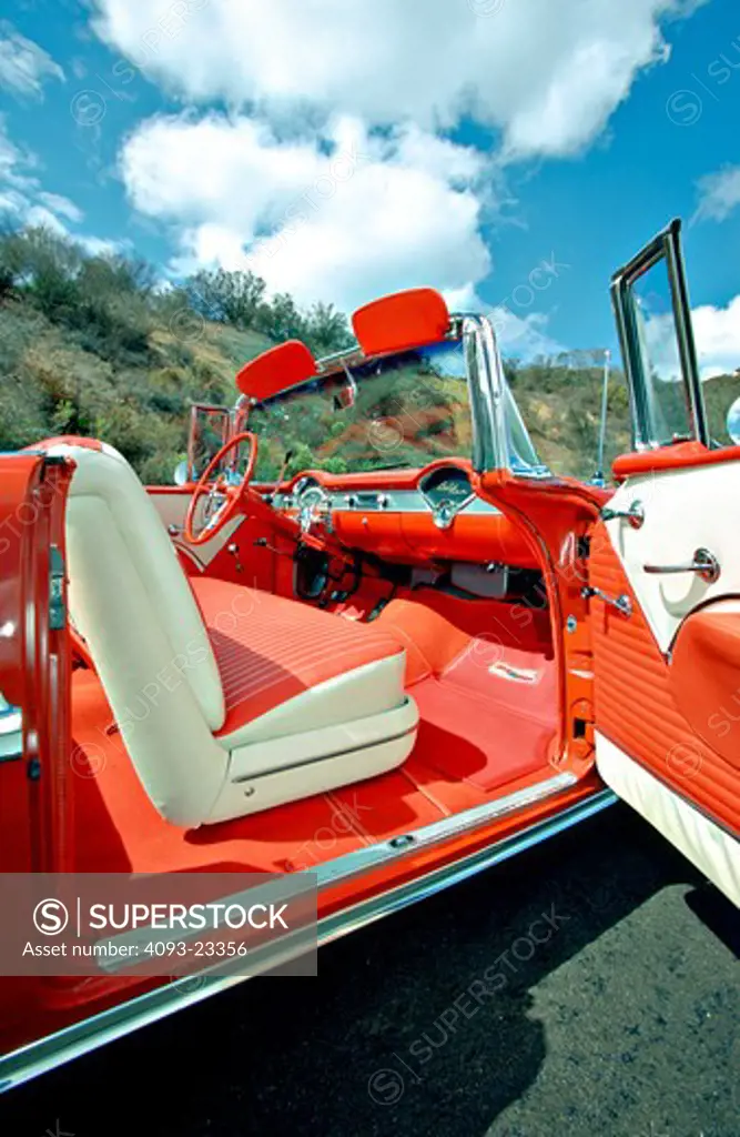 1955 Chevrolet Bel Air Interior Red White