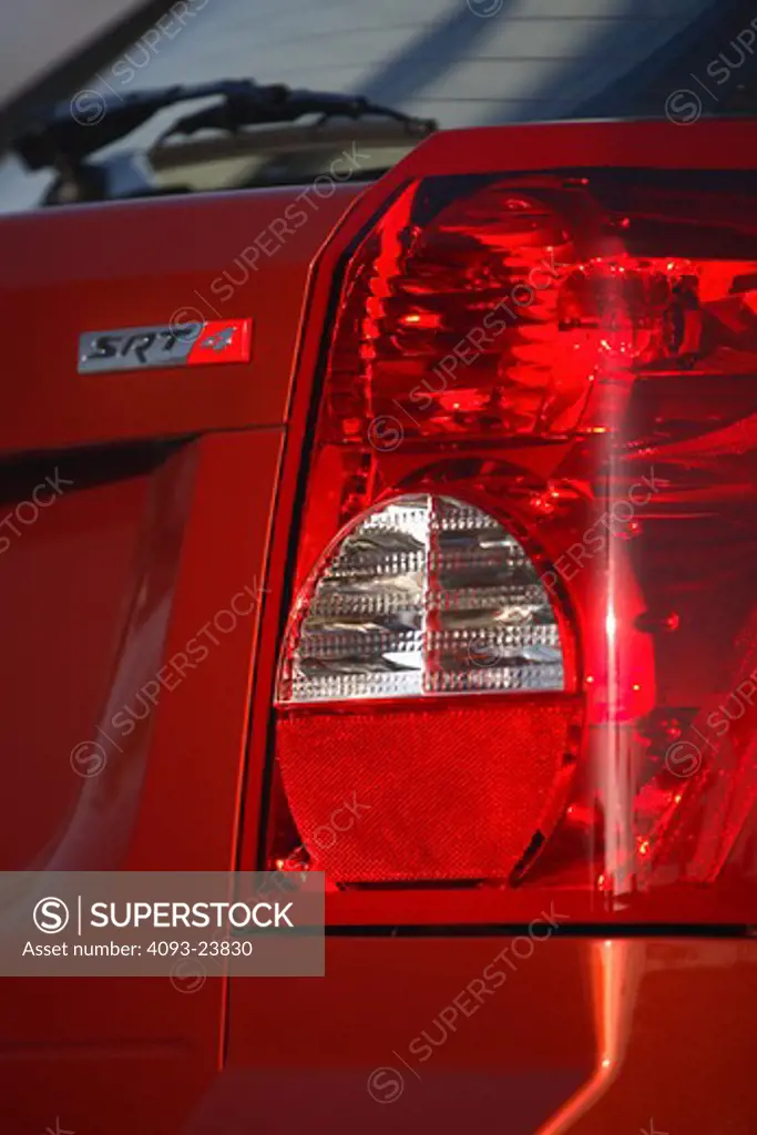 2008 Dodge Caliber SRT4 close up detail of back brake light.