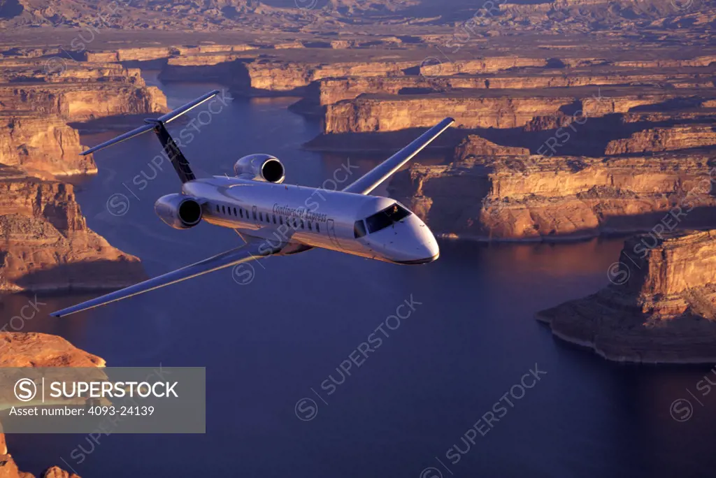 Jets Fixed Wing Embraer Commercial Aviat Airplanes Airlines Continental Express ERJ-145 Lake Powell Arizona commuter
