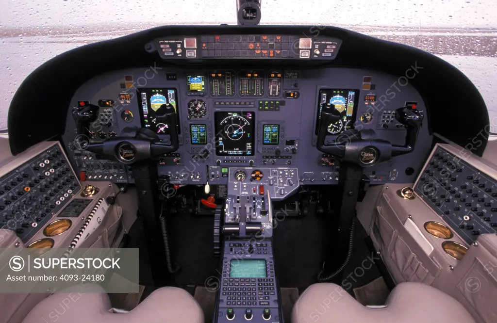 interior detail Jets Fixed Wing Cessna Aviat Airplanes Citation Encore charter cockpit