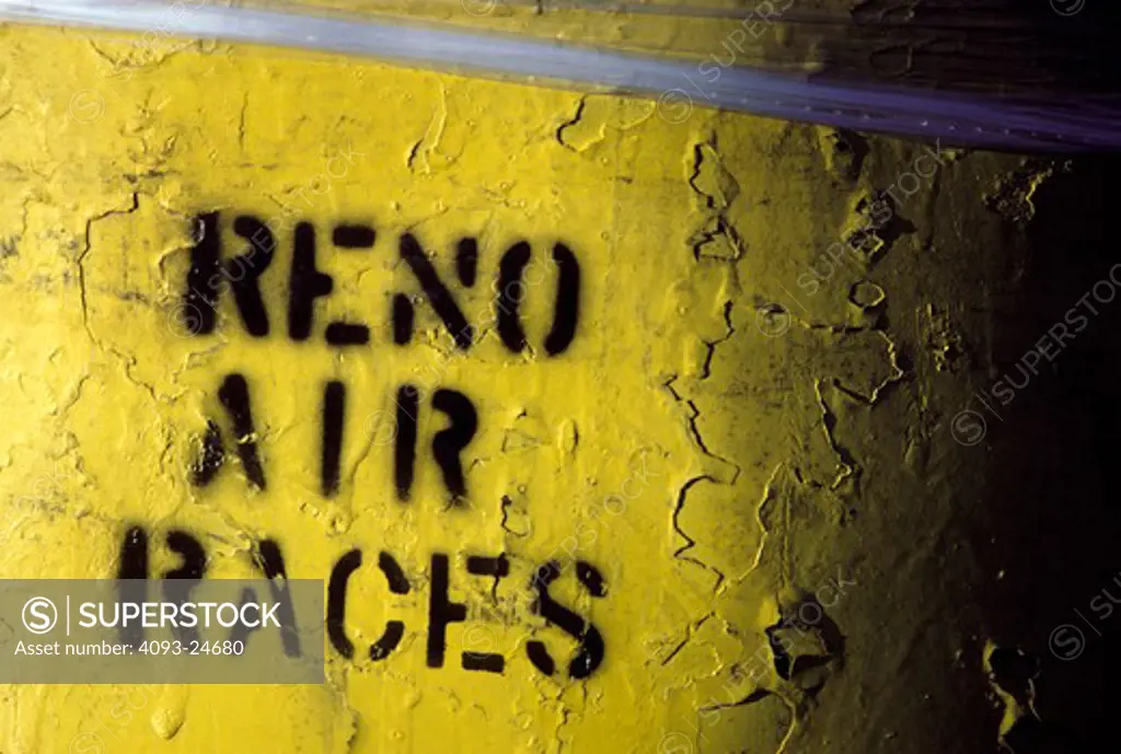 Aviat Reno Air Races air show trash can stencil