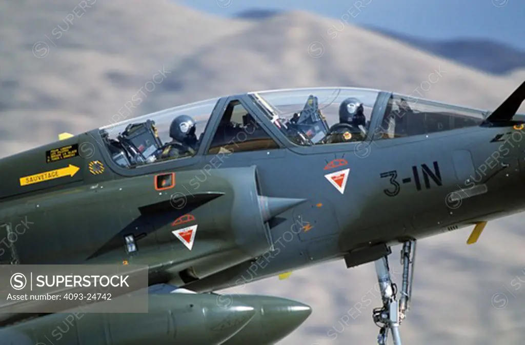 French Air Force Dassualt MFG  Mirage 2000 fighter-bomber taking part in Red Flag exercises at Nellis Air Force Base  Las Vegas  NV