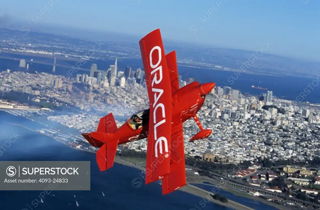 Sean Tucker in Oracle Challenger over San Francisco, CA USA
