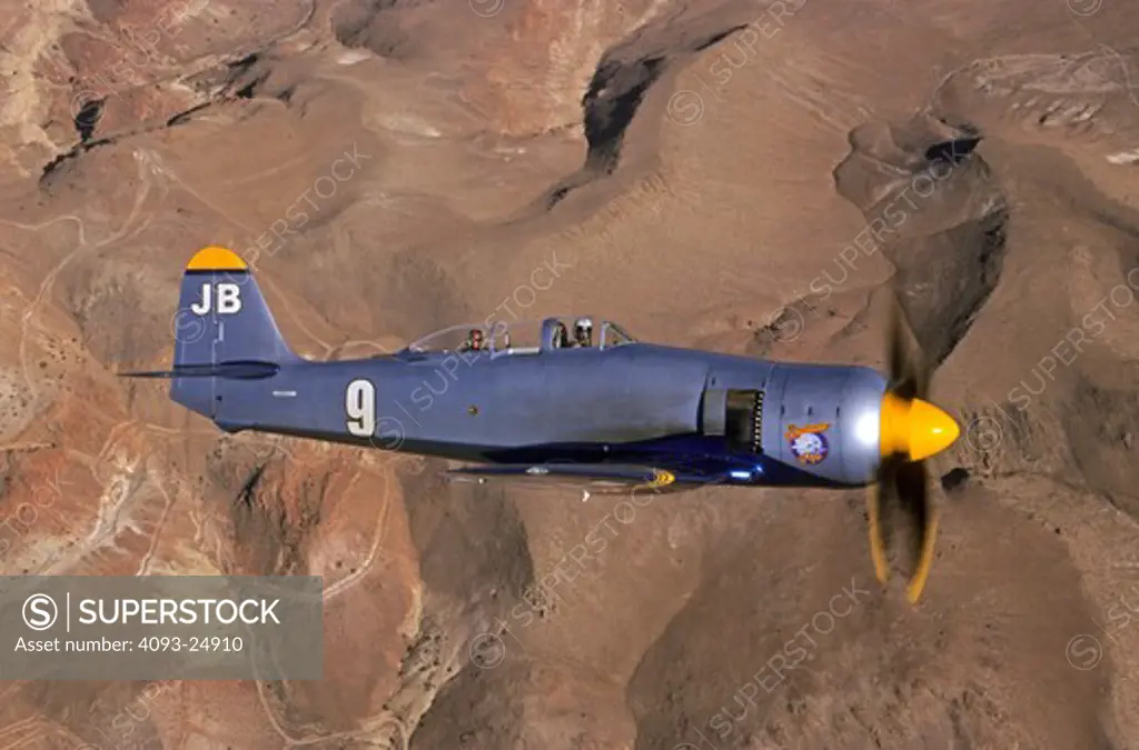 Mike Brown's Hawker Sea Fury, September Pops over the Nevada desert.