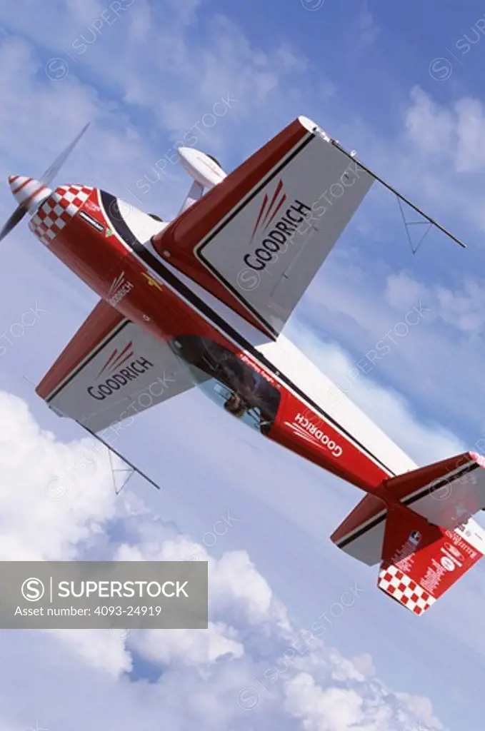 Former women's aerobatic champion Patty Wagstaff in her Extra 300.