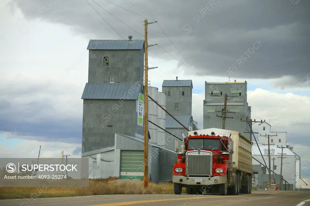 Brady, Montana grain elevators.