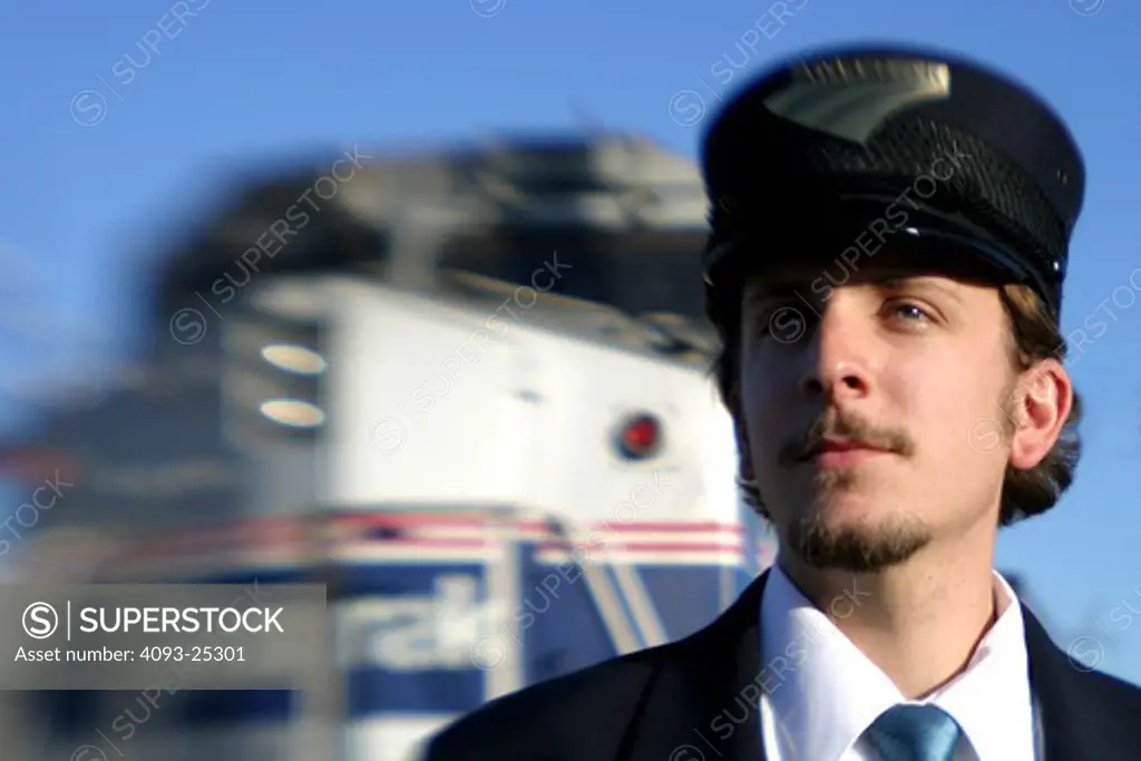 Amtrak passenger railroad conductor.