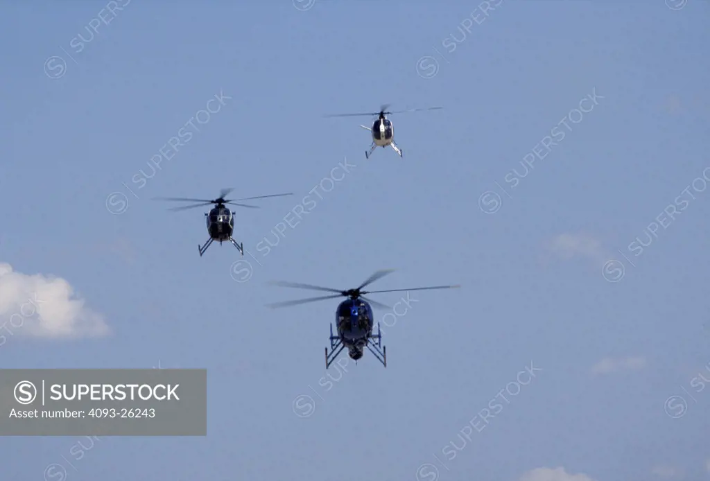 McDonnell Douglas Helicopters Aviat MD500 sky head on