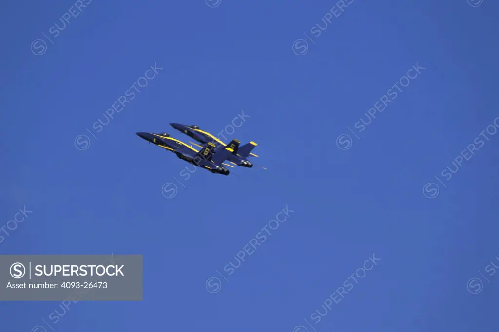 Military Jets Fixed Wing Boeing Aviat Airplanes Blue Angels USN US Navy F/A-18 Hornet flight demonstration squadron aerobatic performance flying team air show formation sky
