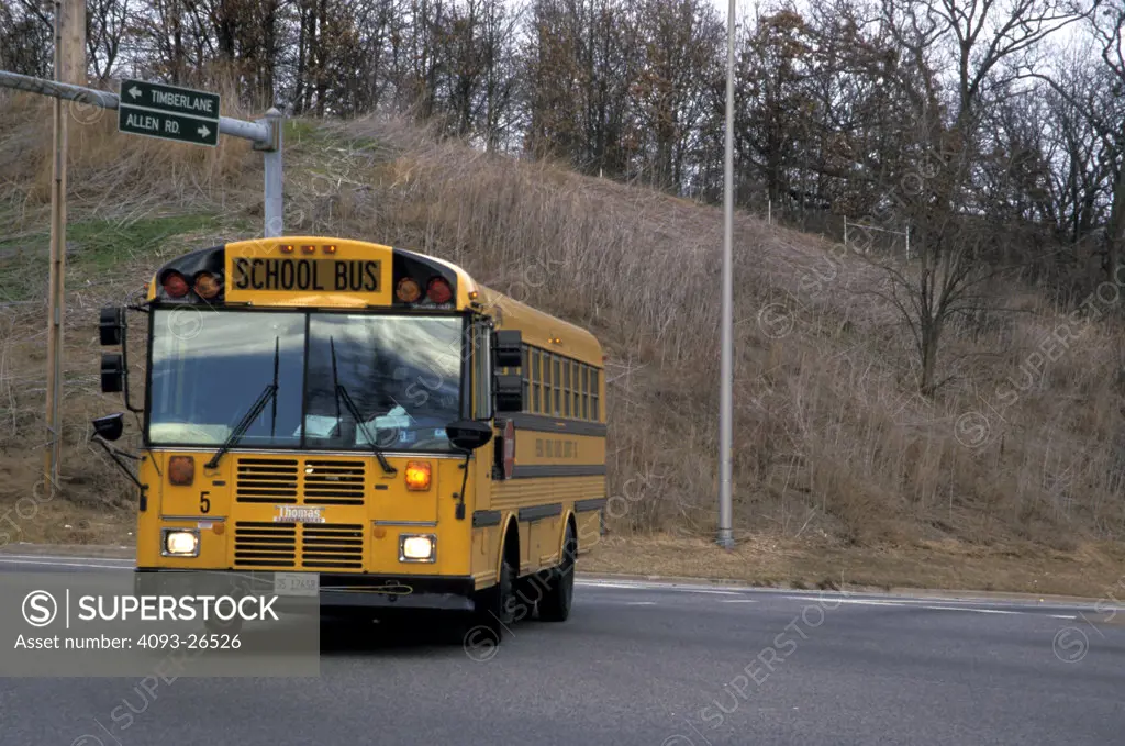 school bus,street