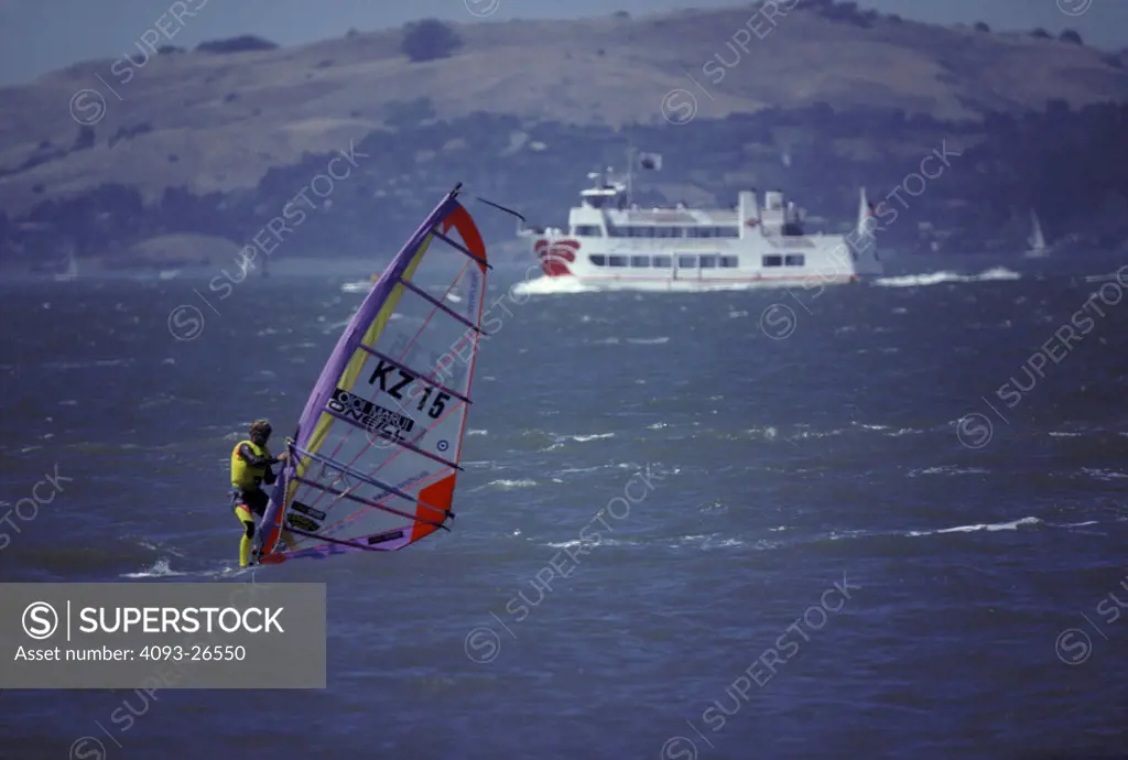 windsurfing windsurfer San Francisco Bay