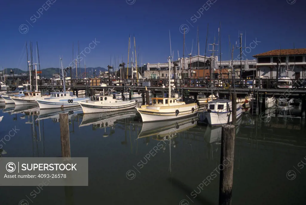 Fisherman's Wharf San Francisco fishing boats marina