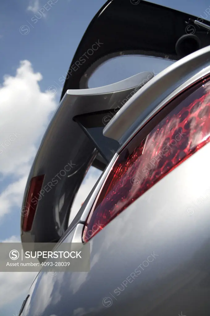 A close up detail shot of a 2005 Porsche Carrera GT