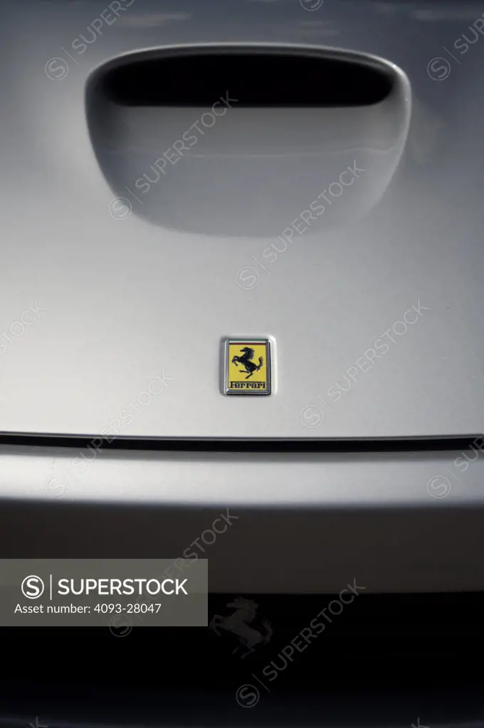A close up detail shot of a 2001 Ferrari Maranello