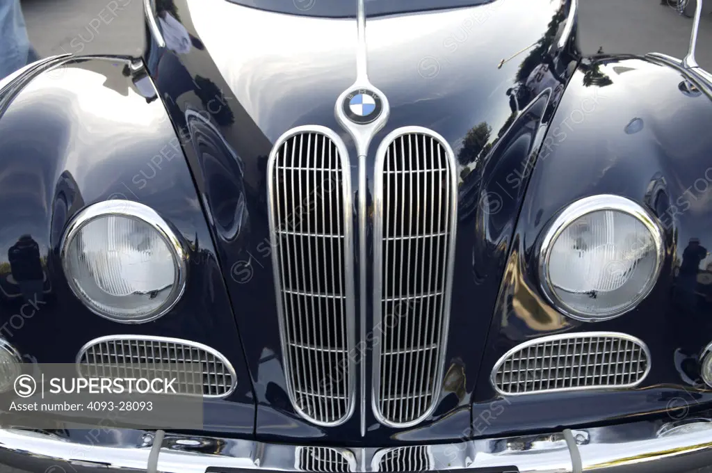 A close up detail shot 1952 BMW 501