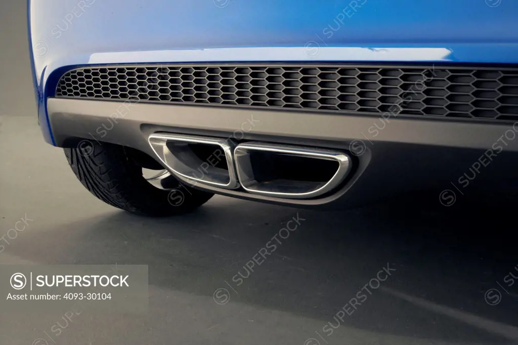 2010 Chevrolet Aveo RS Concept in the studio showing the exhaust tips