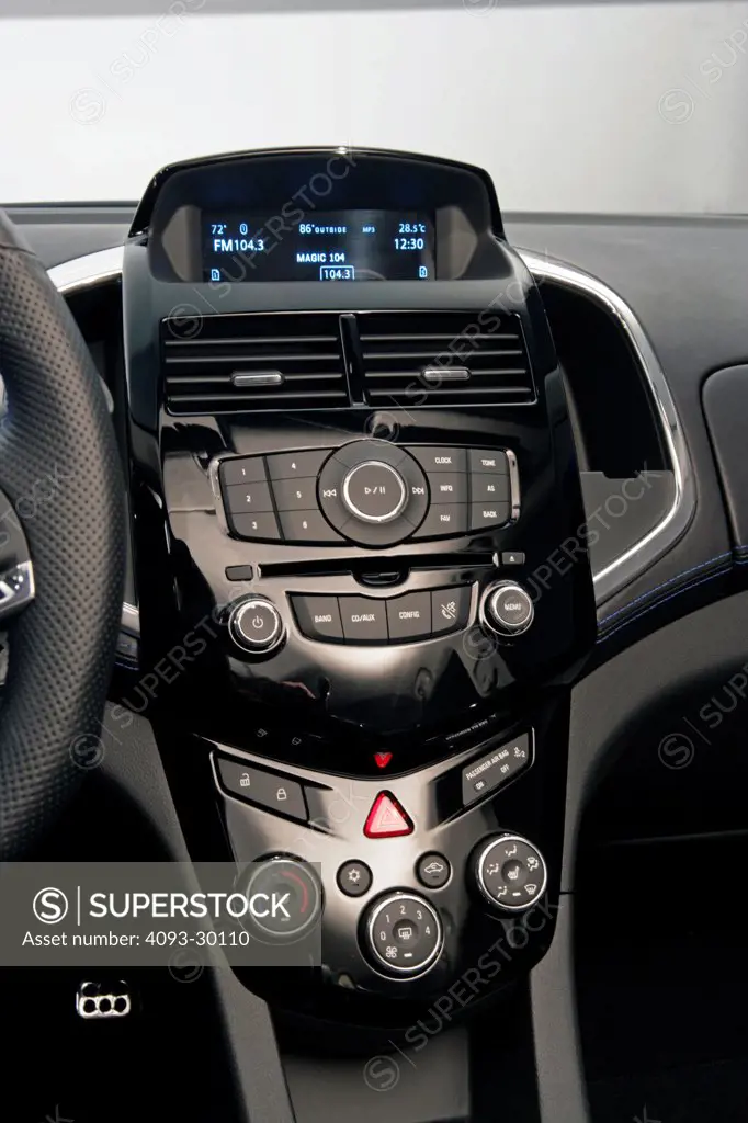2010 Chevrolet Aveo RS Concept showing the center console