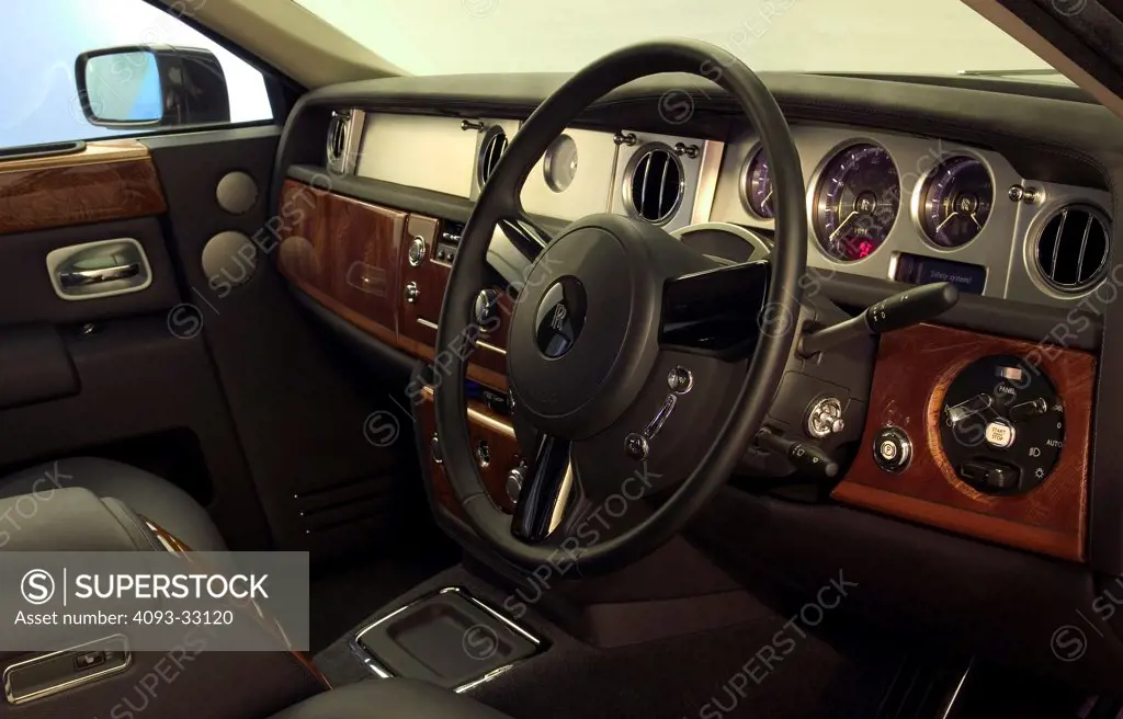 2010 Rolls-Royce Phantom sedan with instrument panel and dashboard