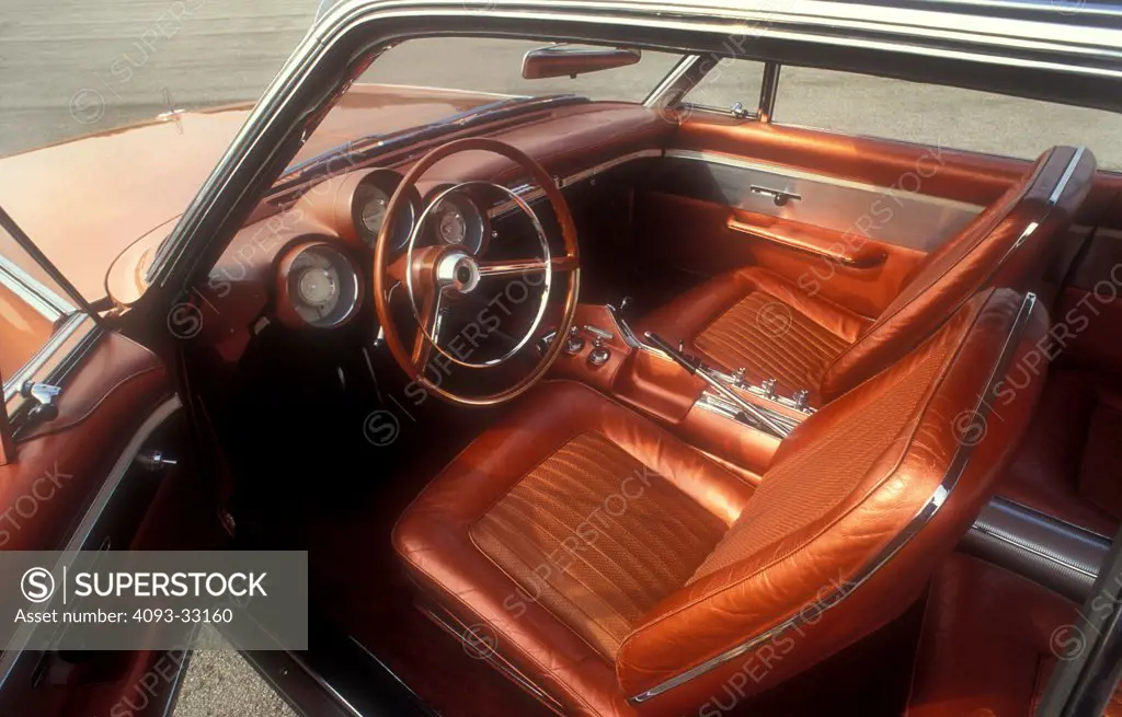 1963 Chrysler Turbine coupe interior view