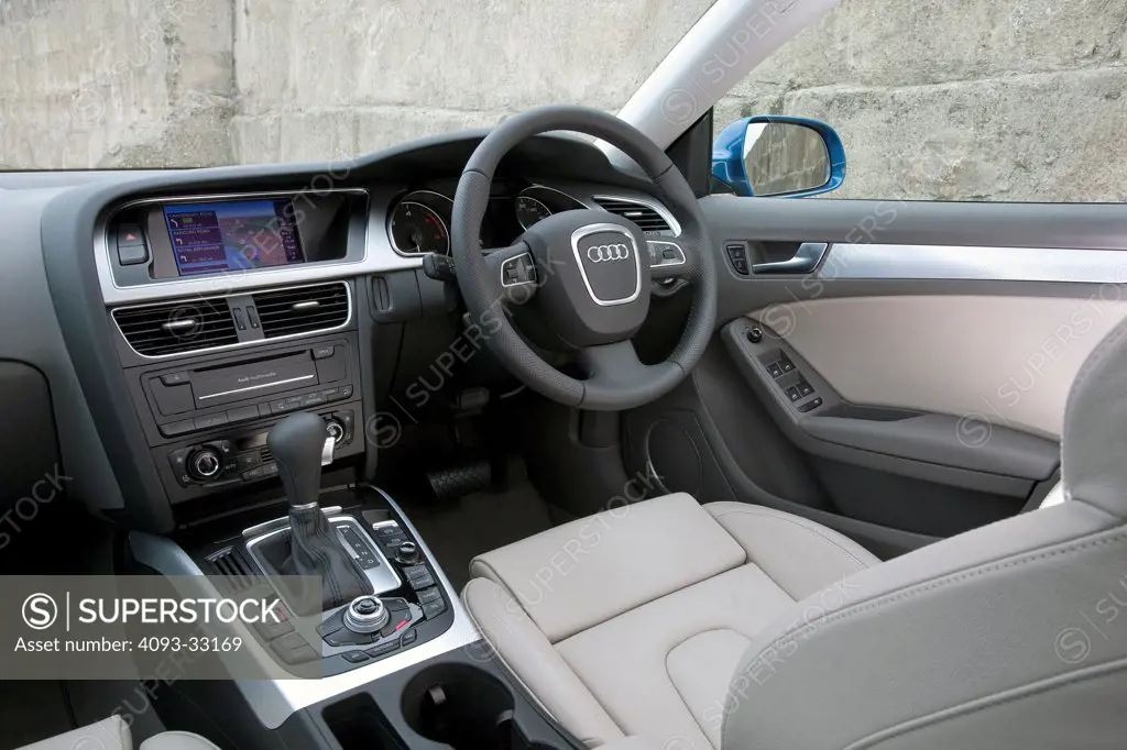 2011 Audi A5 Sportback interior with front seat and dashboard