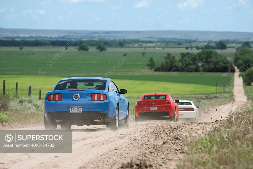 2010 Ford Mustang, Chevrolet Camaro, Dodge Challenger.