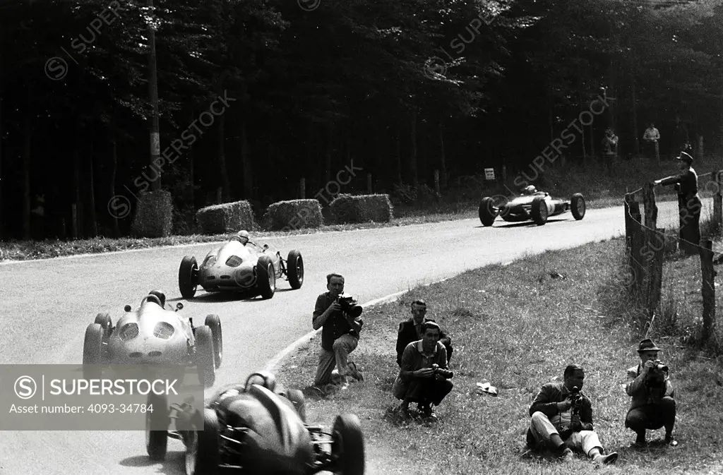 On a July day in 1961, Innes Ireland drove his Lotus to victory. Dan Gurney in a Porsche, finished 3rd.