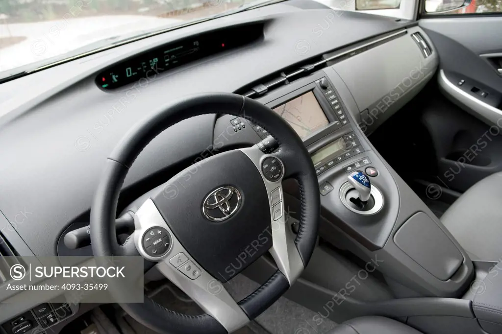 2010 Toyota Prius interior view of driver's side