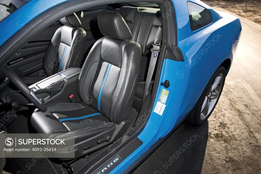 2010 Ford Mustang GT interior view of driver's side