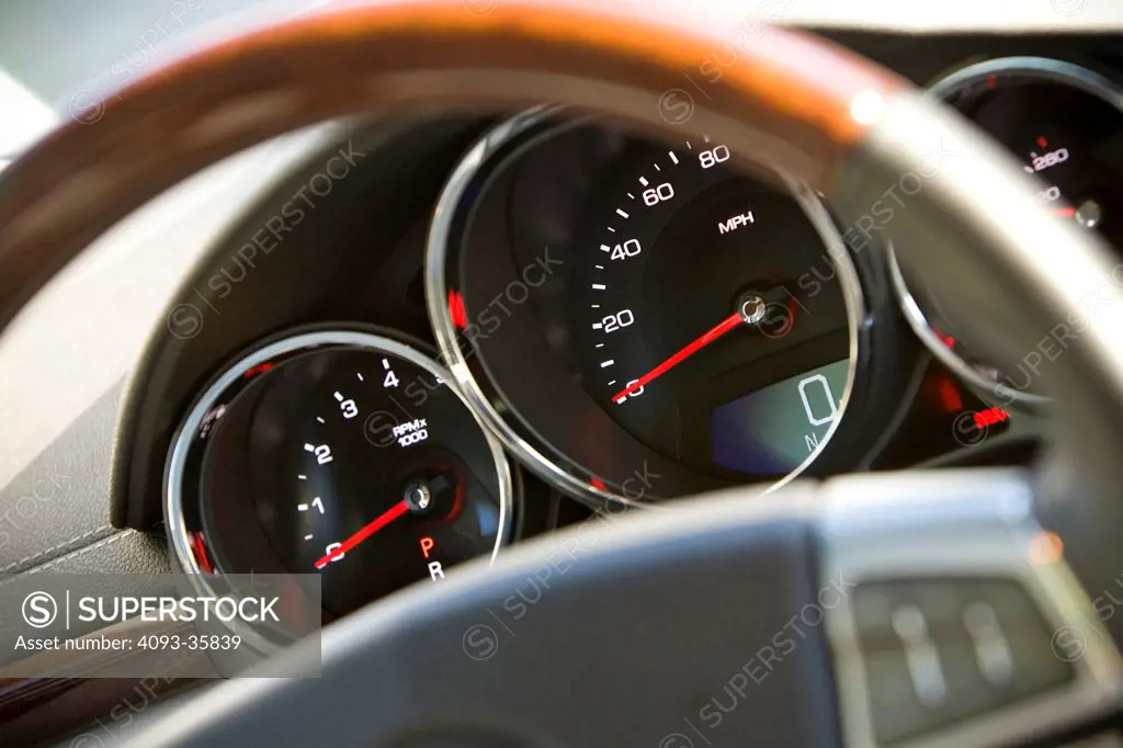 2008 Cadillac CTS showing the instrument panel