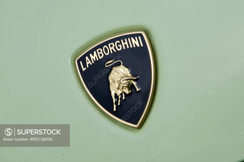 2006 Lamborghini Gallardo Spyder showing the badge logo on the hood