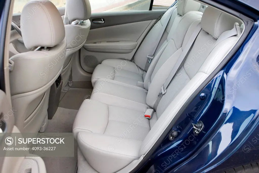 2010 Nissan Maxima 3.5 SV showing the rear seats