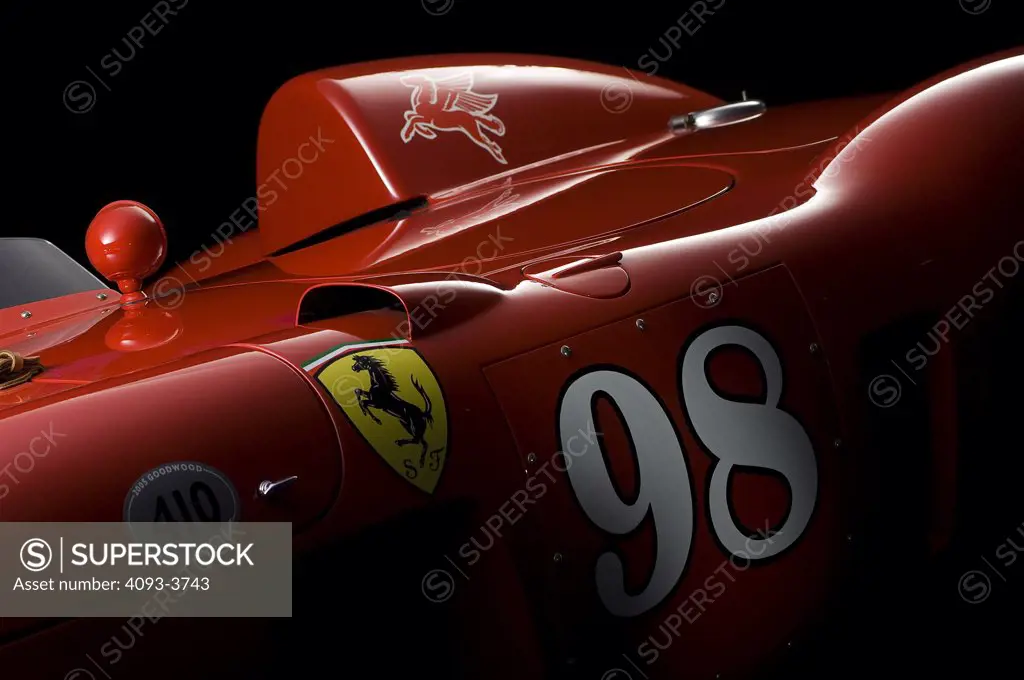 1955 Ferrari 410 Sport Scaglietti red convertible # number 98