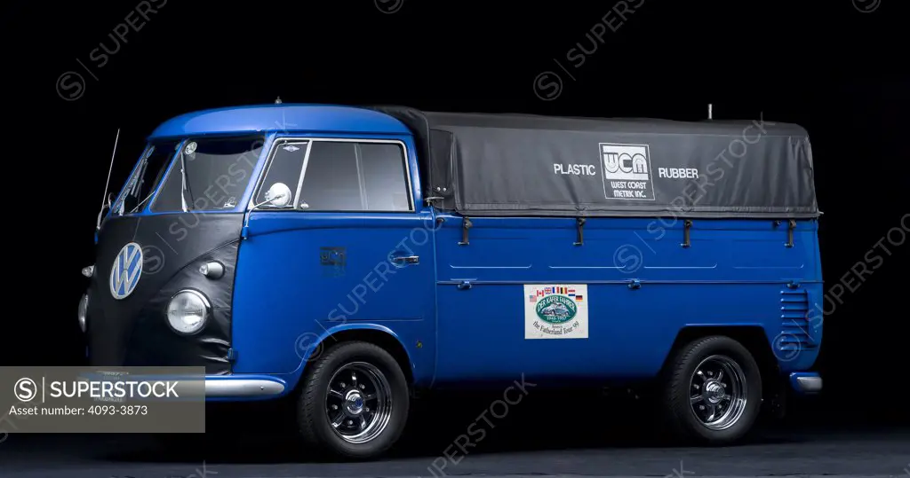 Blue Volkswagen van