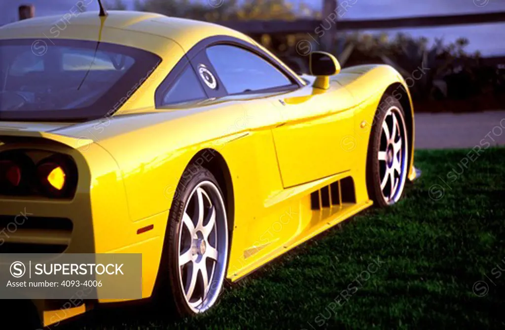 Saleen S7 2002 yellow grass