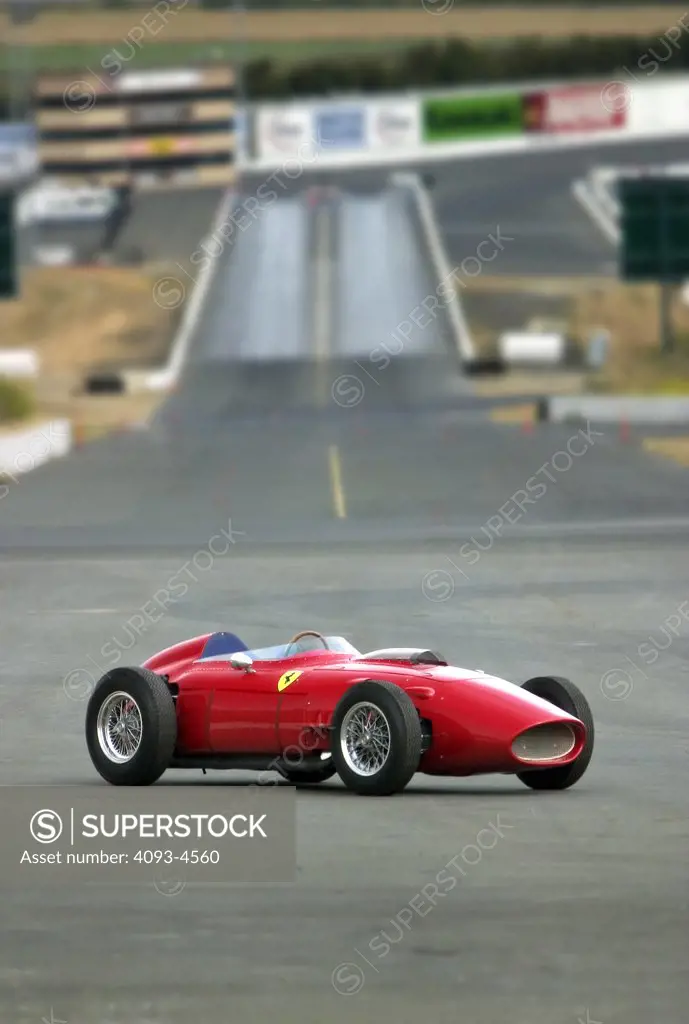 Ferrari 246 Dino red Formula One drag strip