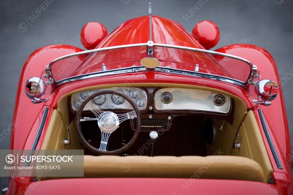 rear view of a 1936  Auburn 852 Boattail Speedster