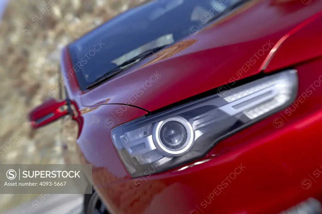 Mitsubishi Prototype X shots of concept car during video shoot at Tejon Ranch