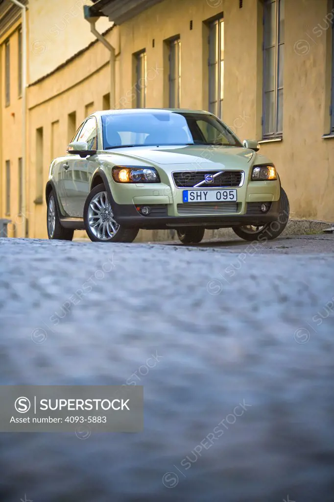 2008 Volvo C30 parked on a side street next to a building in germany