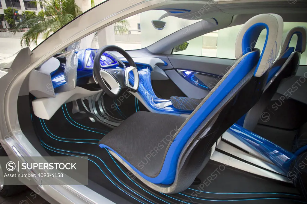 2009 Hyundai HCD-11 Nuvis Concept car interior, close-up