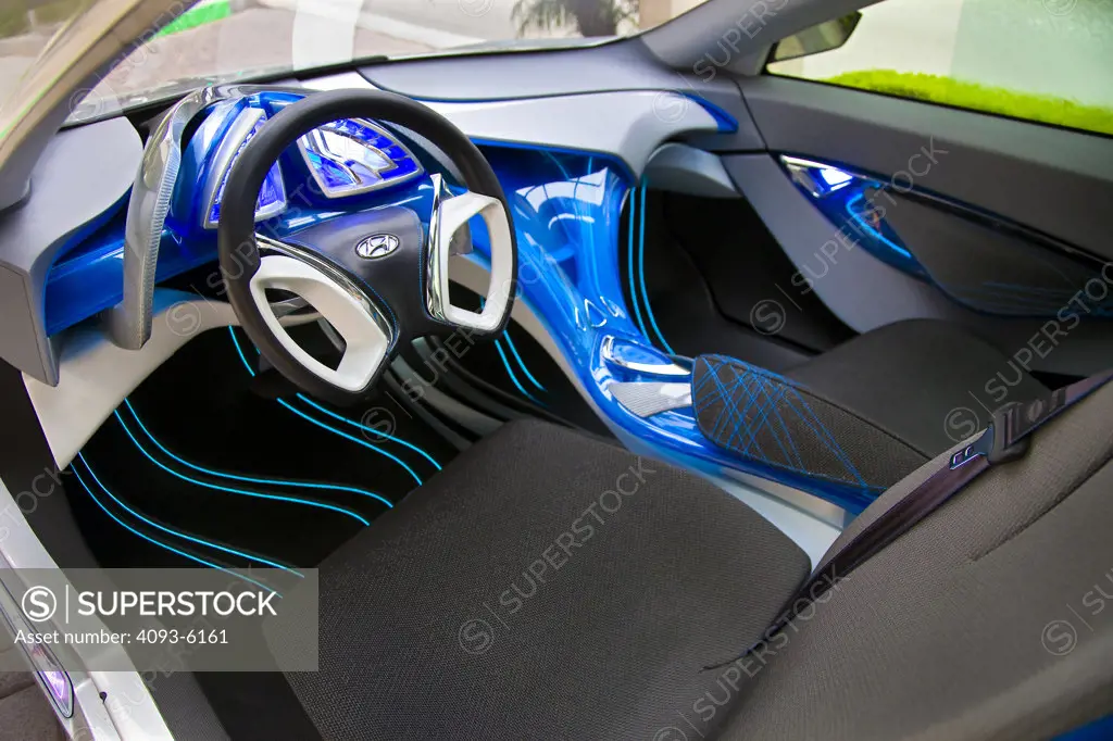 2009 Hyundai HCD-11 Nuvis Concept car interior, close-up