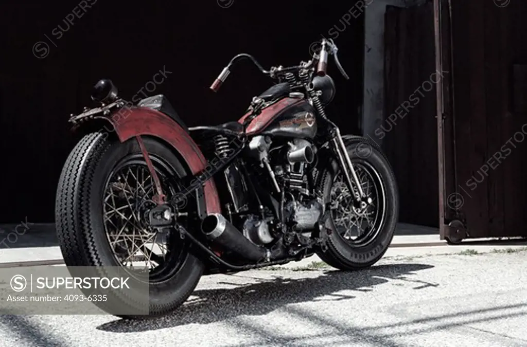 1940 1940's 40's Harley Davidson Motorcycle Custom Modified Rustic Old classic