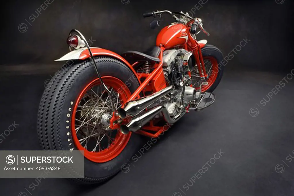 1940 1940's 40's Harley Davidson Motorcycle Custom Modified Rustic Old classic Michael Schumacher Retirement Bike Motorcycle