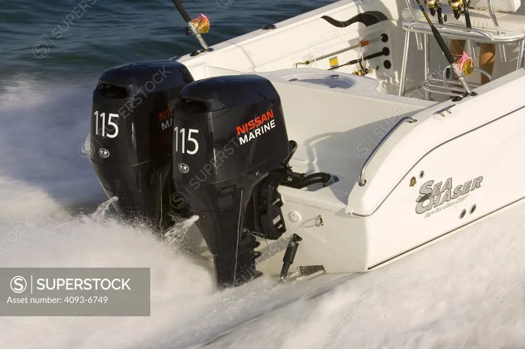 Sea Chaser boat outboard motors wake