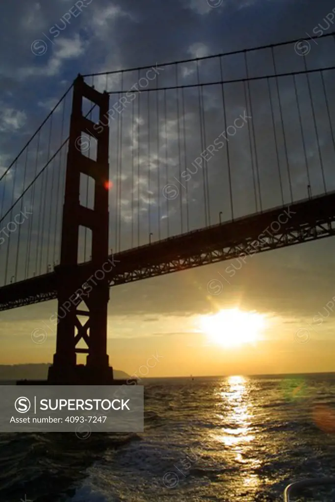 Golden Gate Bridge suspension San Francisco Bay