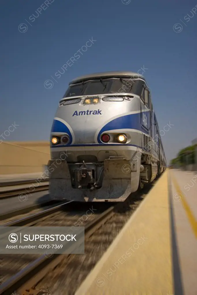 Amtrak Passenger train, front view