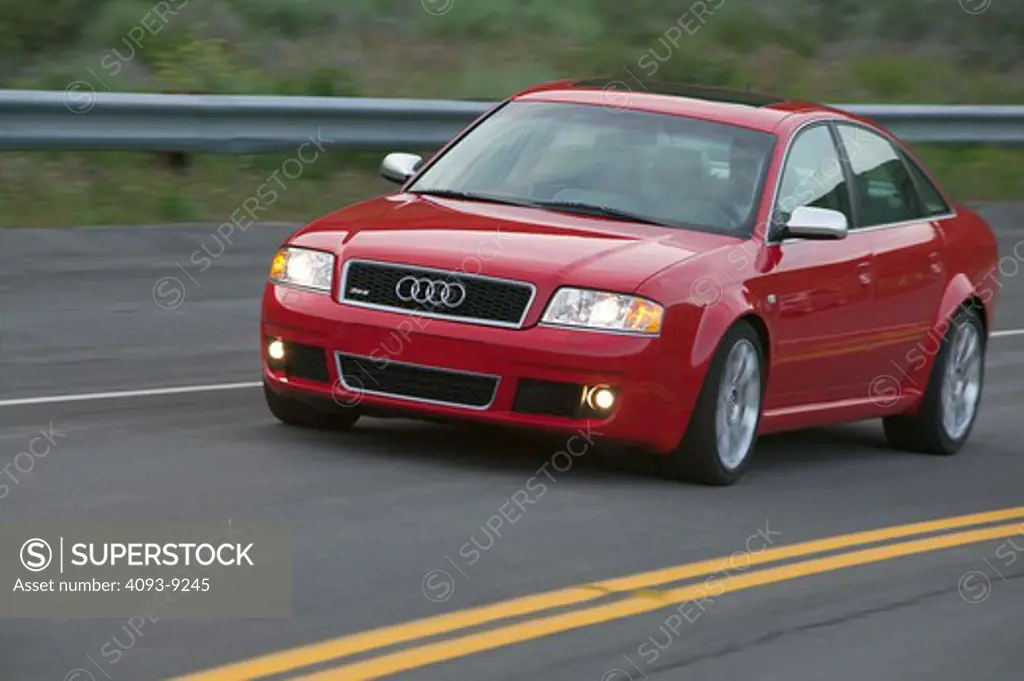 Audi RS6 2004 red street