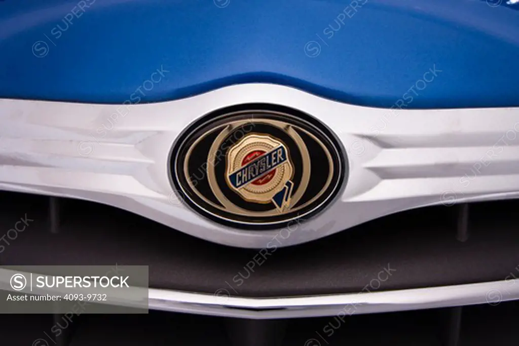 detailed view of Chrysler badge