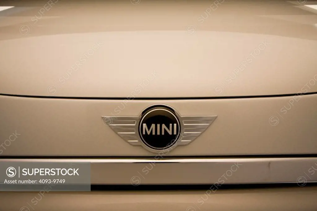 detailed view of Mini Cooper badge