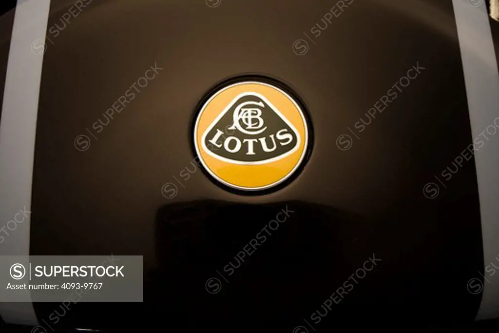 detailed view of Lotus badge